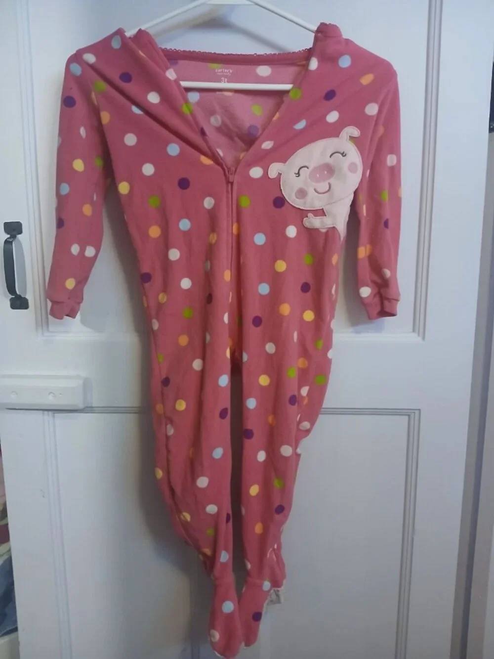carter's Girls 3T pig One Piece Pajamas